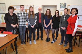 Víťazi školského kola Olympiády v  nemeckom jazyku 2017.