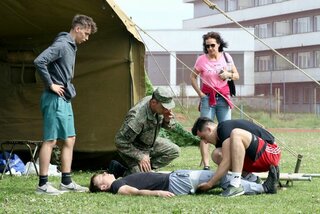 Branný súboj študentov trenčianskeho kraja. - Ike 0240