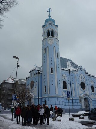 Blue Church in Bratislava