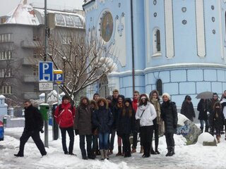 Blue Church in Bratislava