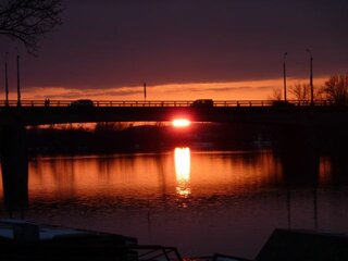 Trenčín - Bridge across a river Váh