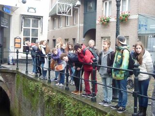 Žiaci v holandsku - v meste