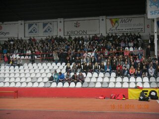 Futbalové stretnutie tribúna