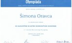Šimon Oravec - certifikát